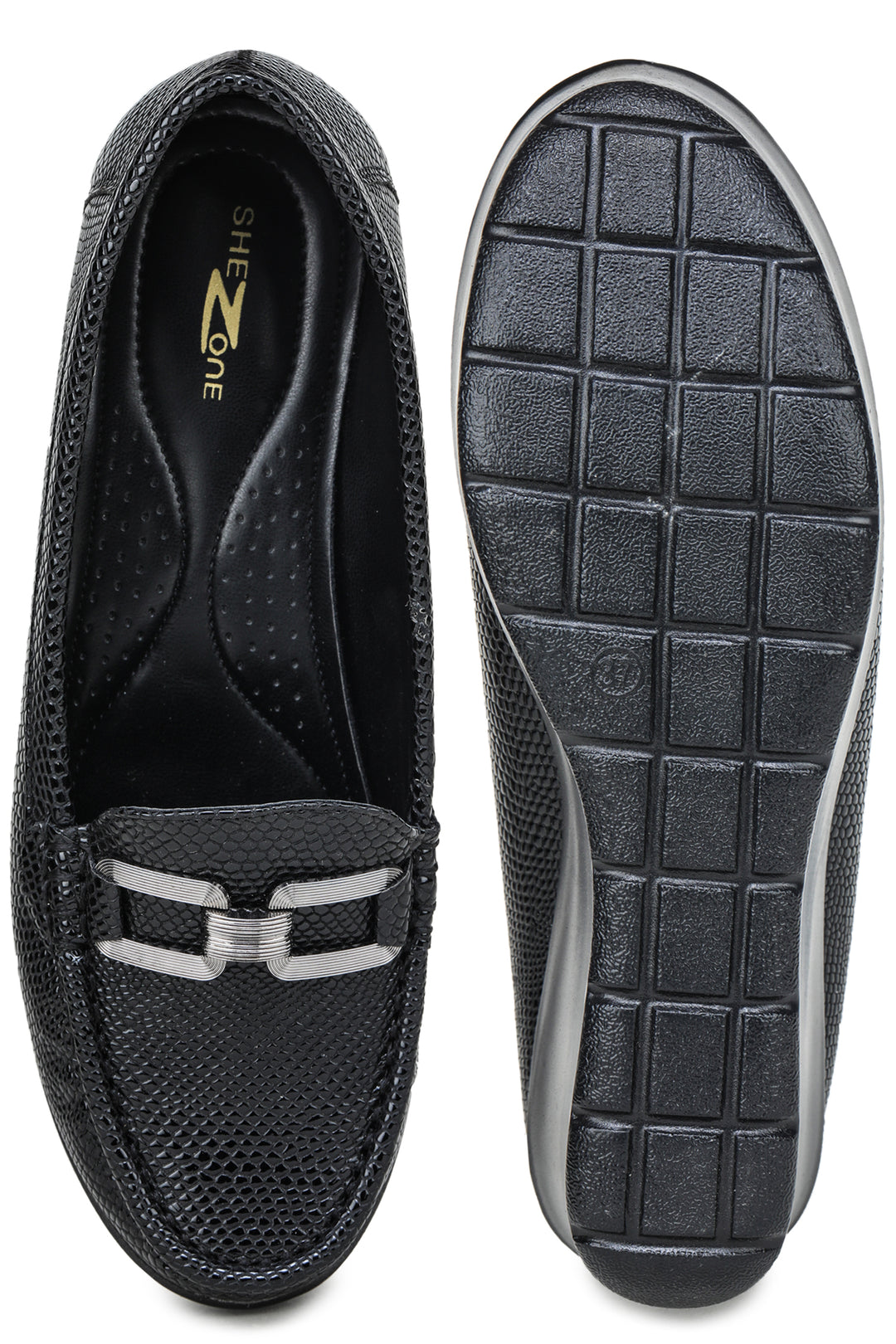 Shezone Black Women Loafers