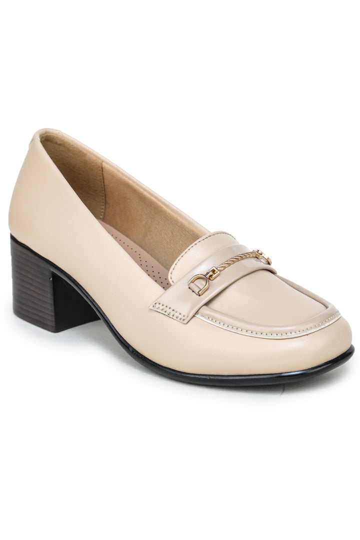 Shezone Cream Women Loafers