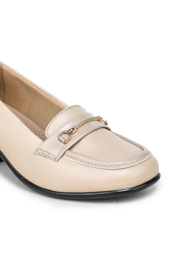 Shezone Cream Women Loafers