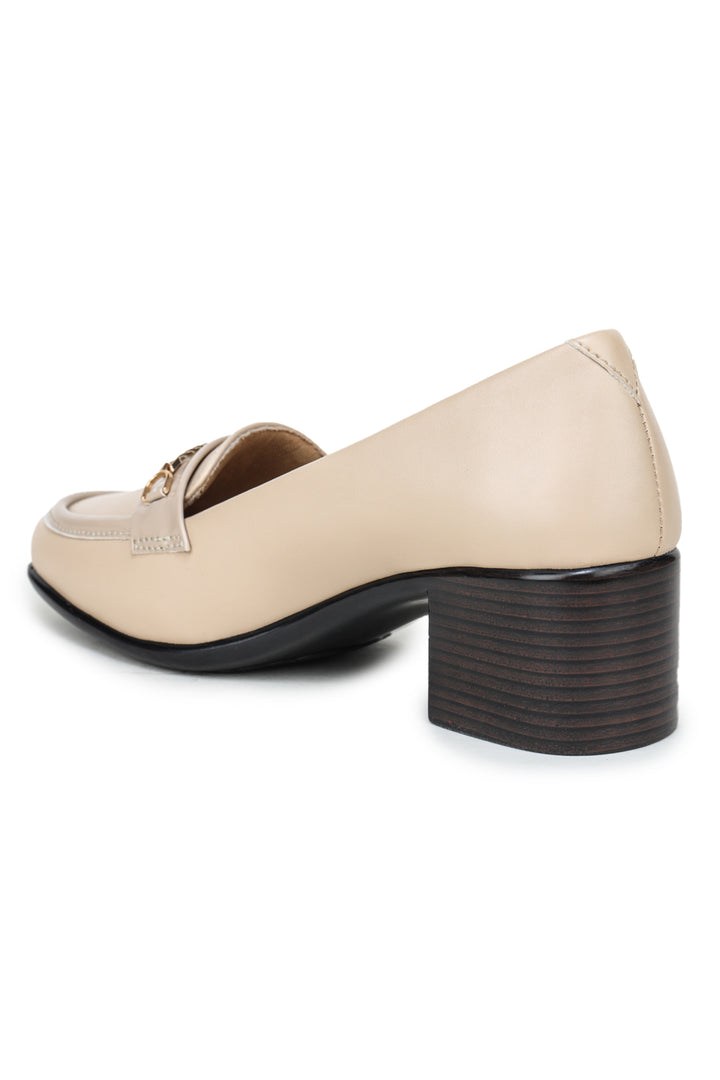 Shezone Cream Women Loafers