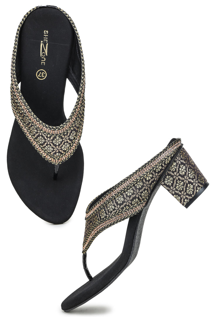 Shezone Black Women Heels