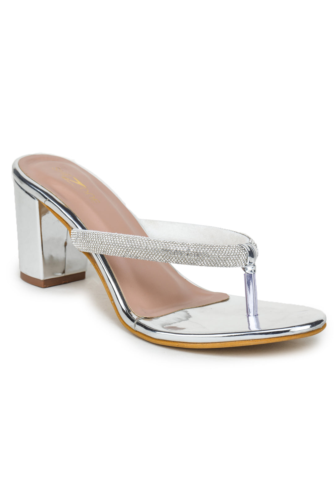 Shezone Silver Women Heels