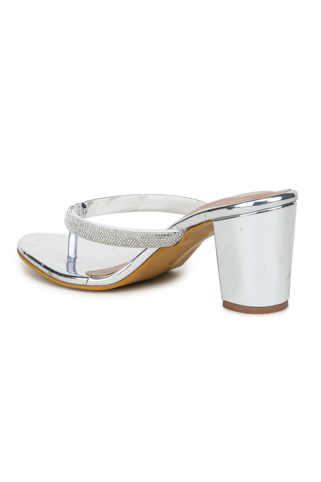 Shezone Silver Women Heels