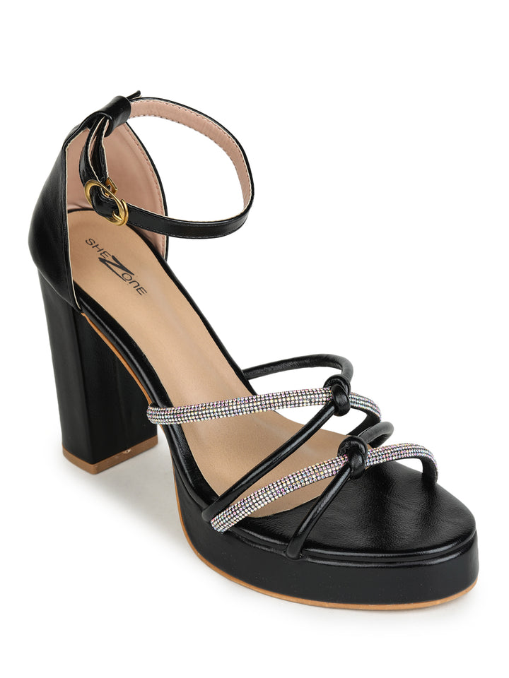 Shezone Black Women Heels