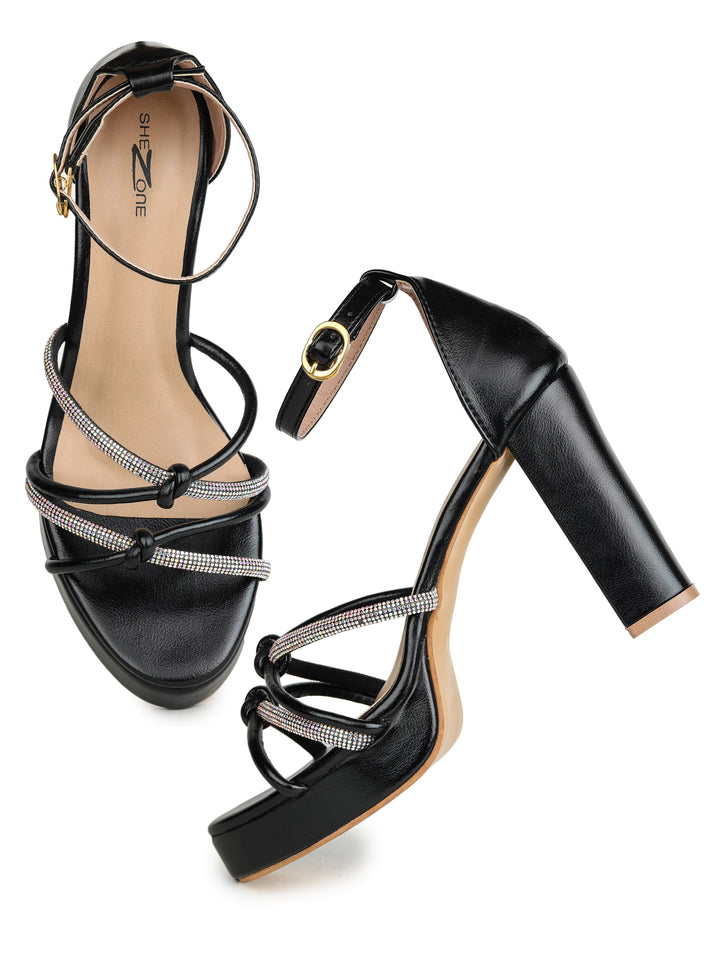 Shezone Black Women Heels