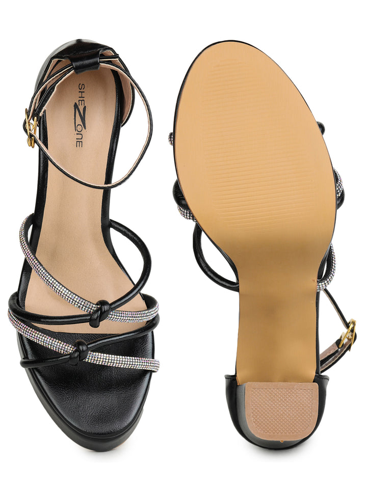 Shezone Black Women Heels