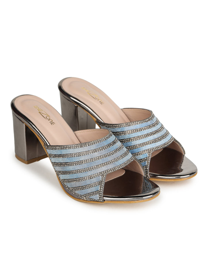 Shezone Grey Women Heels