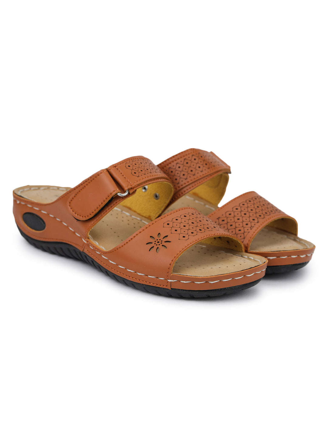 Shezone Tan Women Flats