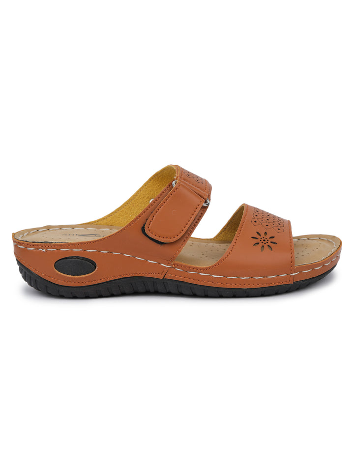 Shezone Tan Women Flats
