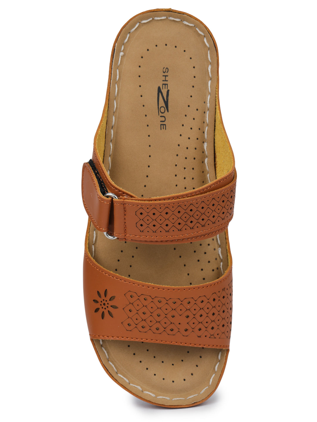 Shezone Tan Women Flats