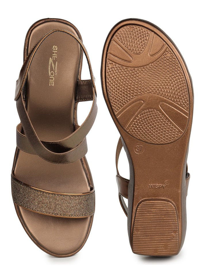 Shezone Copper Women Heels