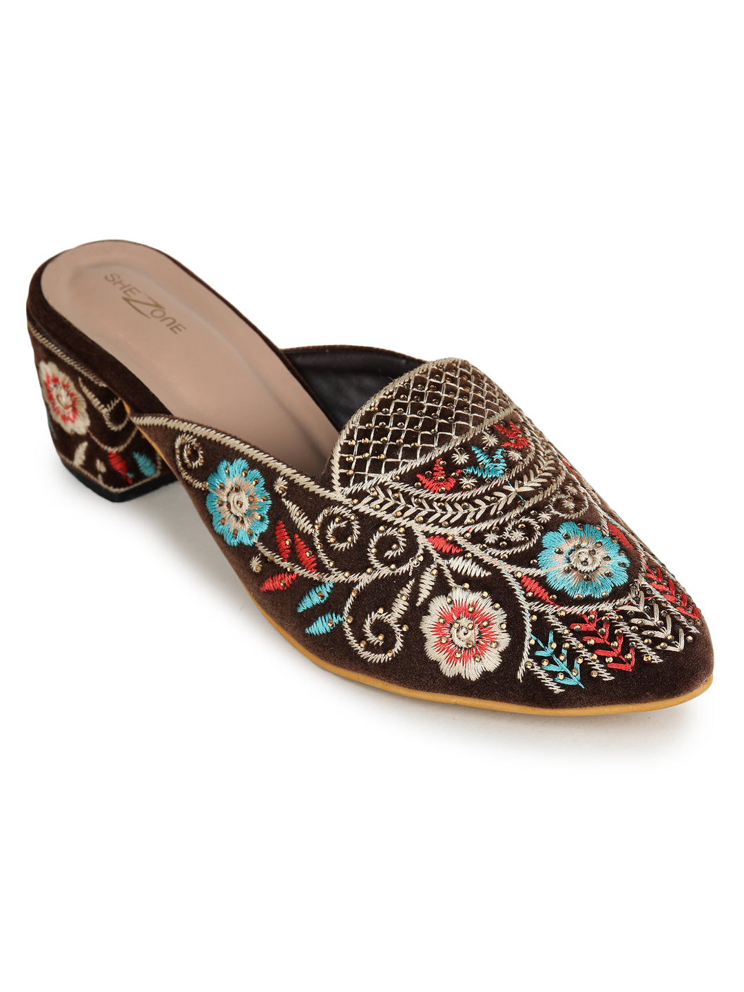 Shezone Brown Women Heels
