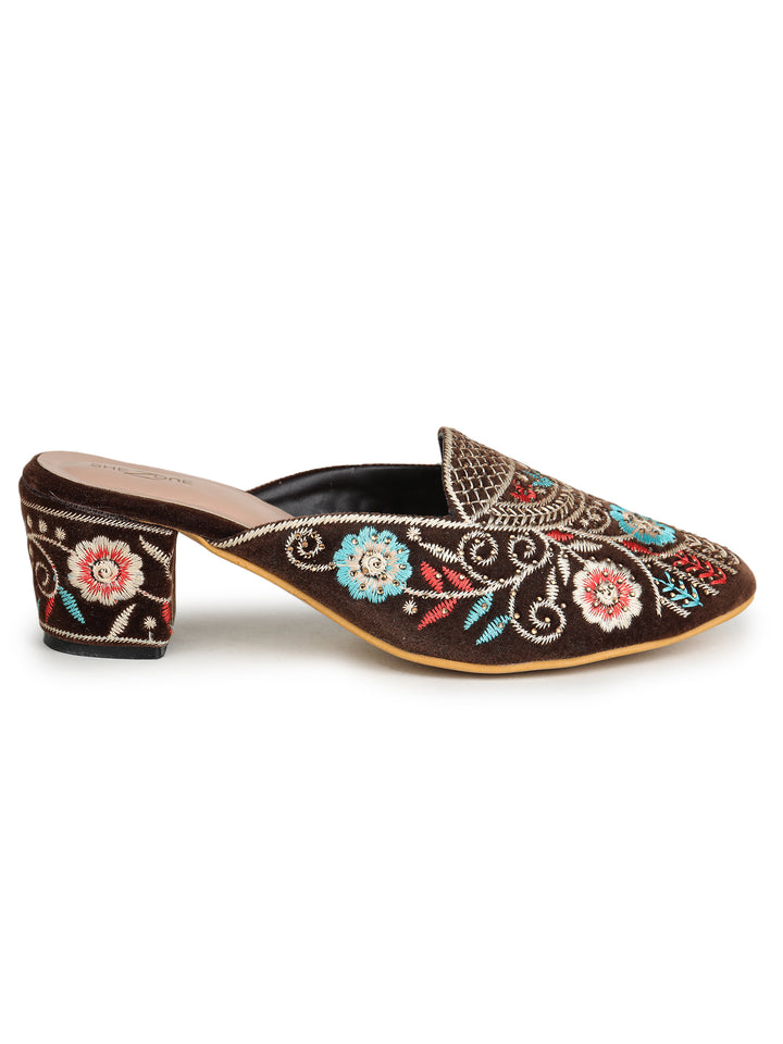 Shezone Brown Women Heels