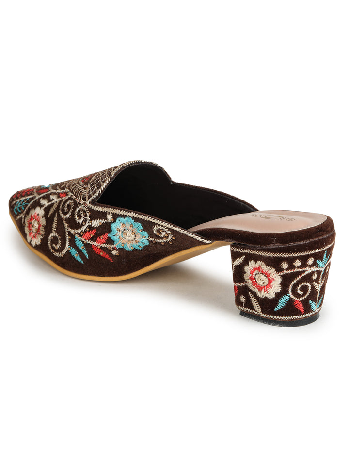 Shezone Brown Women Heels