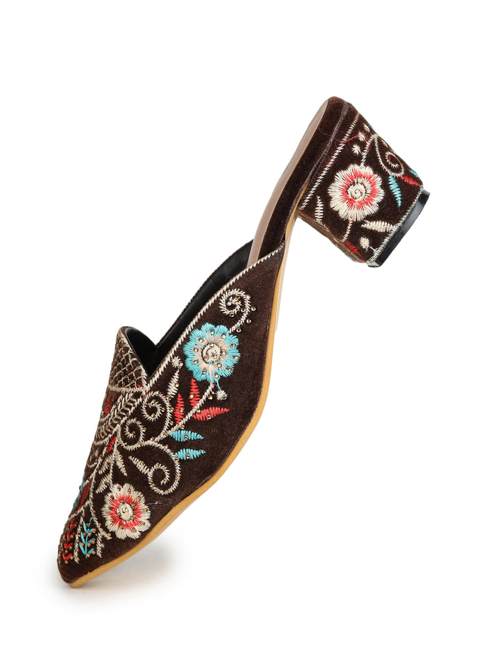 Shezone Brown Women Heels