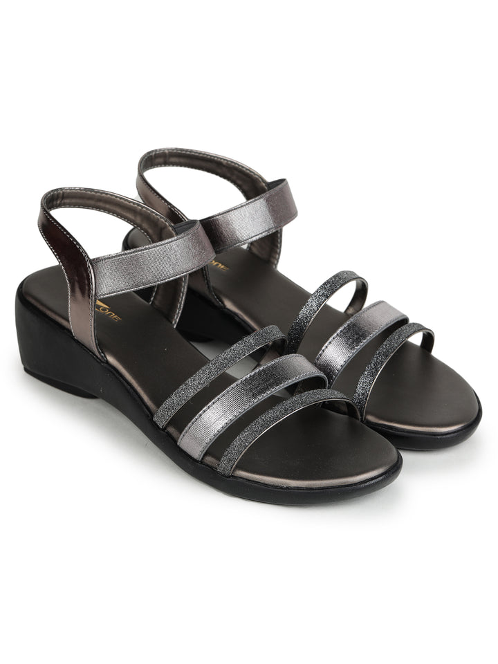 Shezone Grey Women Heels