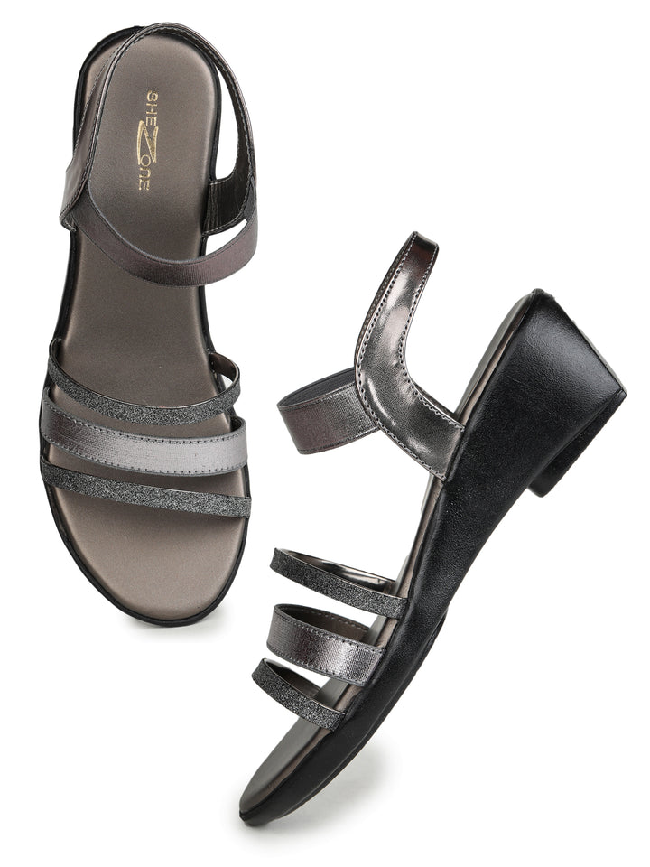 Shezone Grey Women Heels