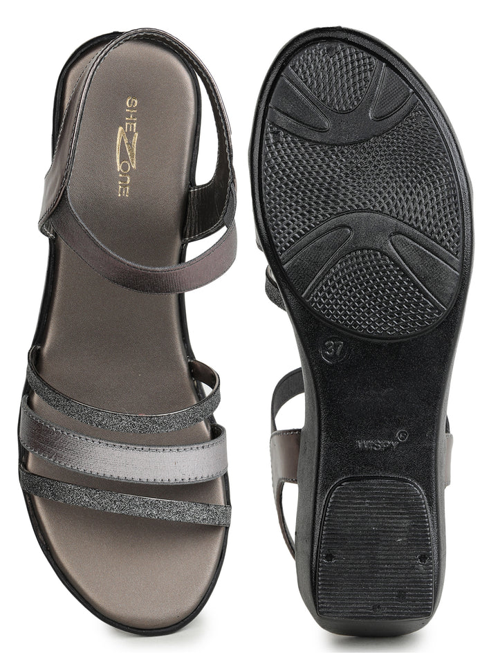 Shezone Grey Women Heels