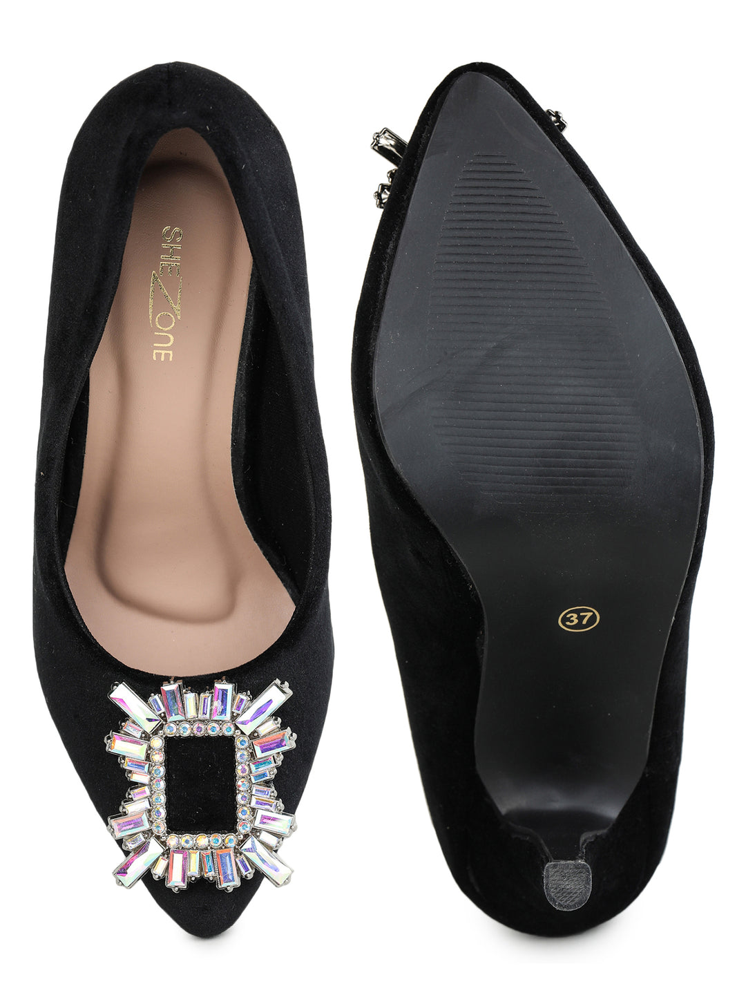 Shezone Black Women Heels