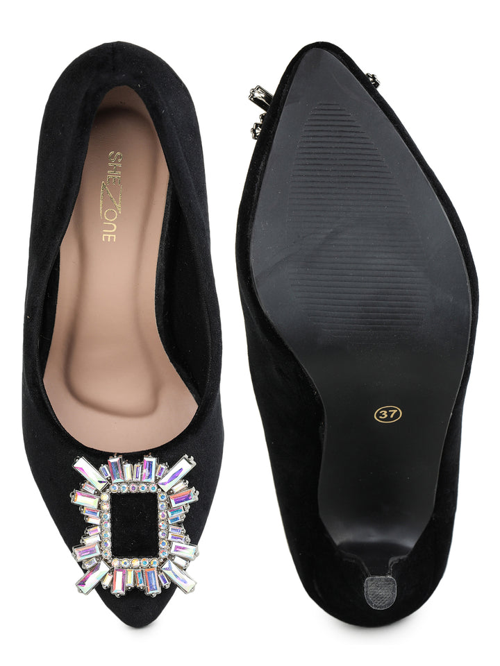Shezone Black Women Heels