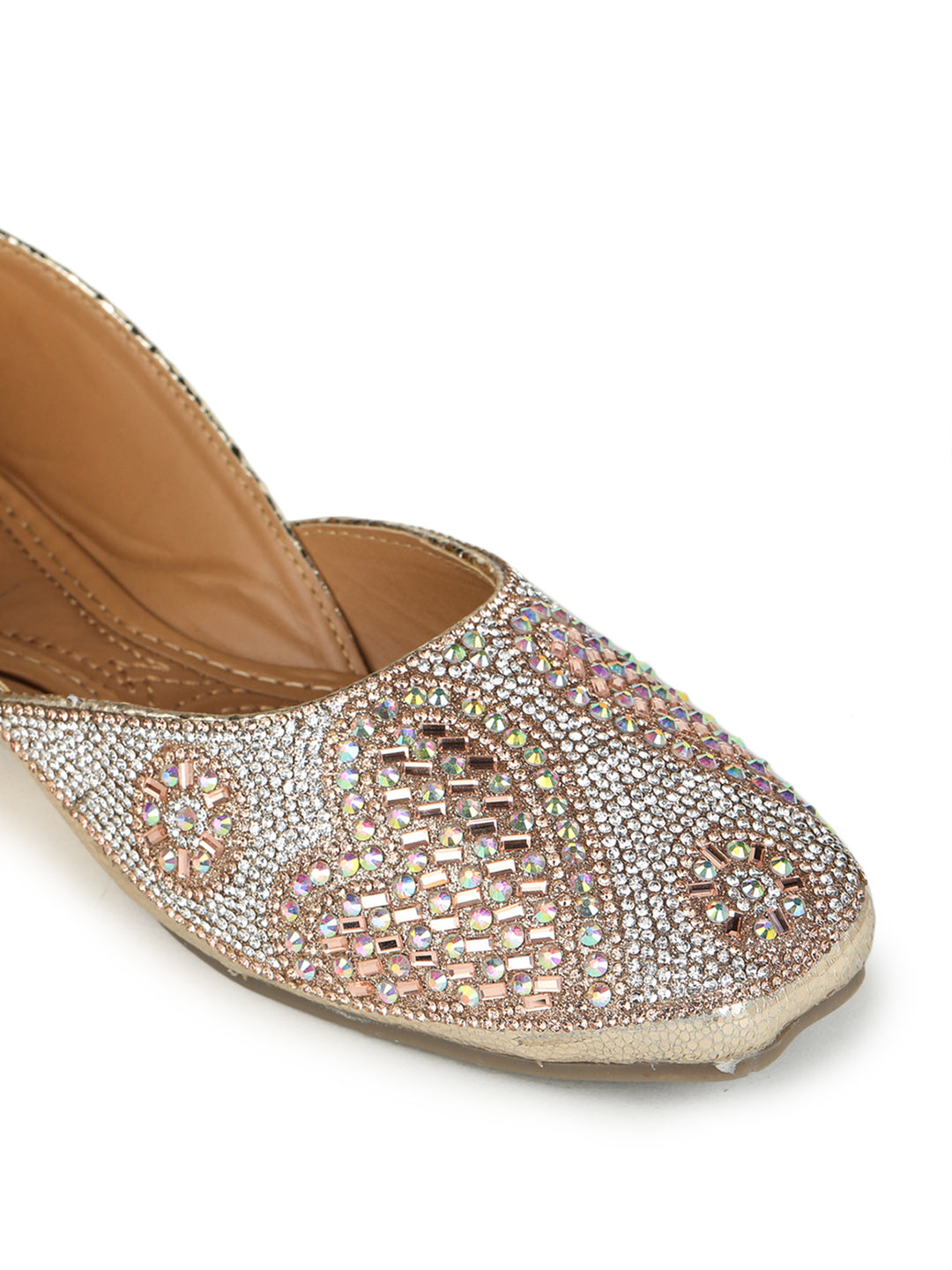Shezone Gold Women Flats