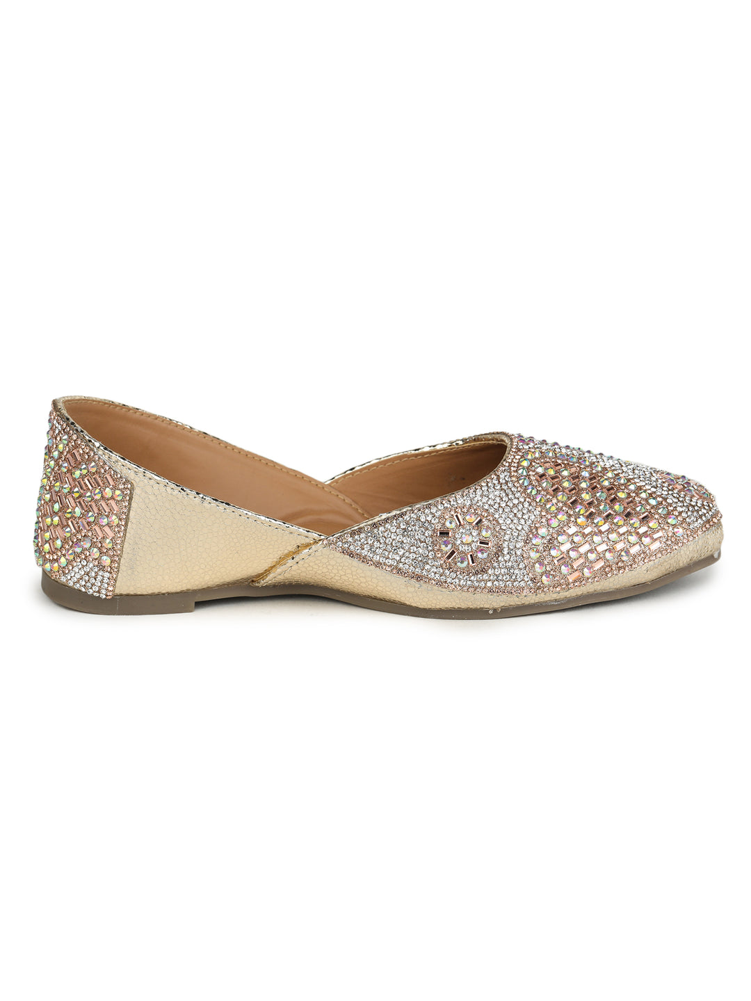 Shezone Gold Women Flats