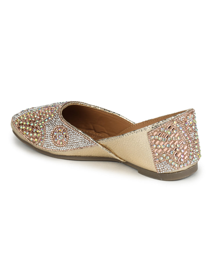 Shezone Gold Women Flats