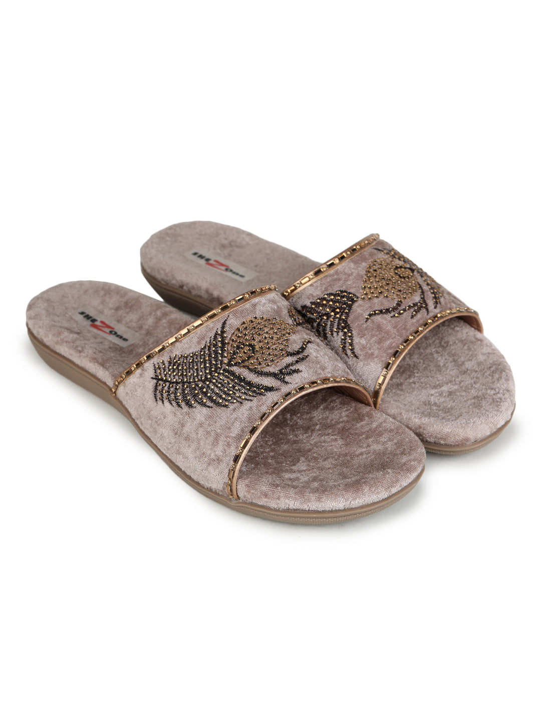 Shezone Beige Women Flats
