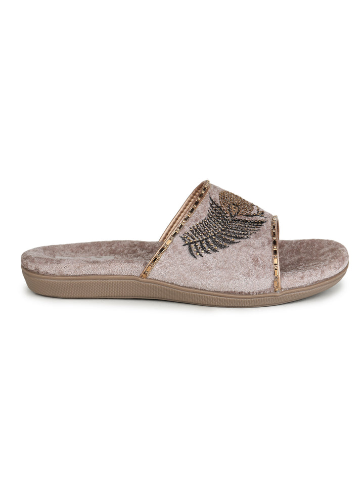 Shezone Beige Women Flats