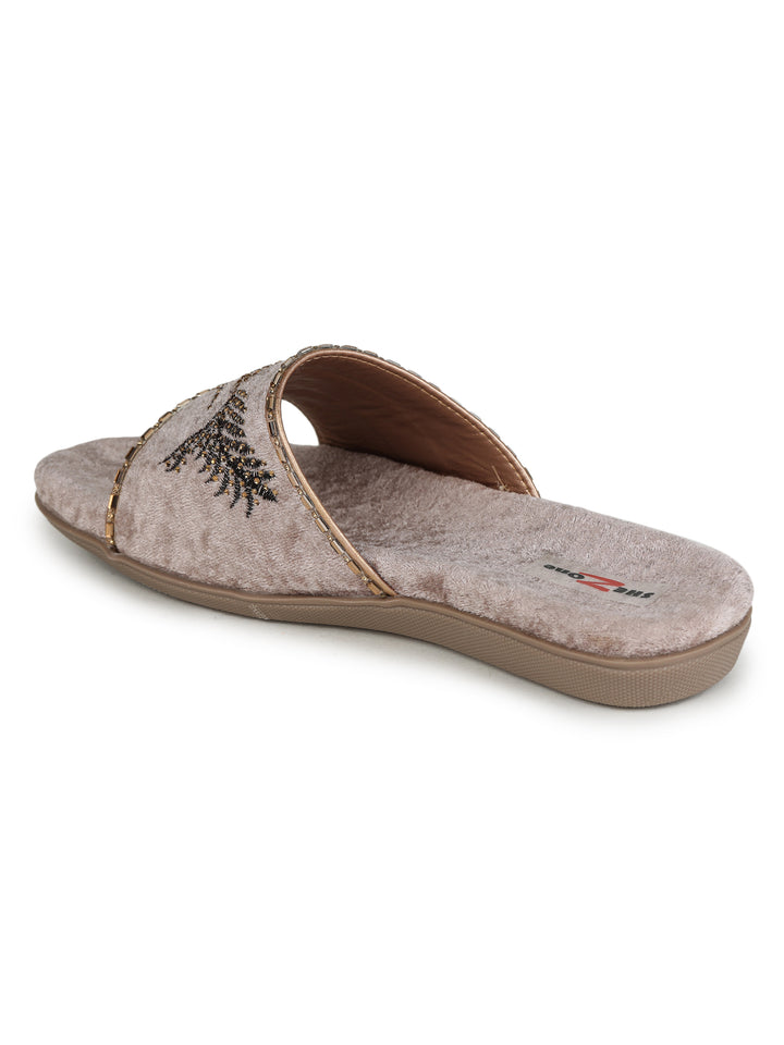 Shezone Beige Women Flats
