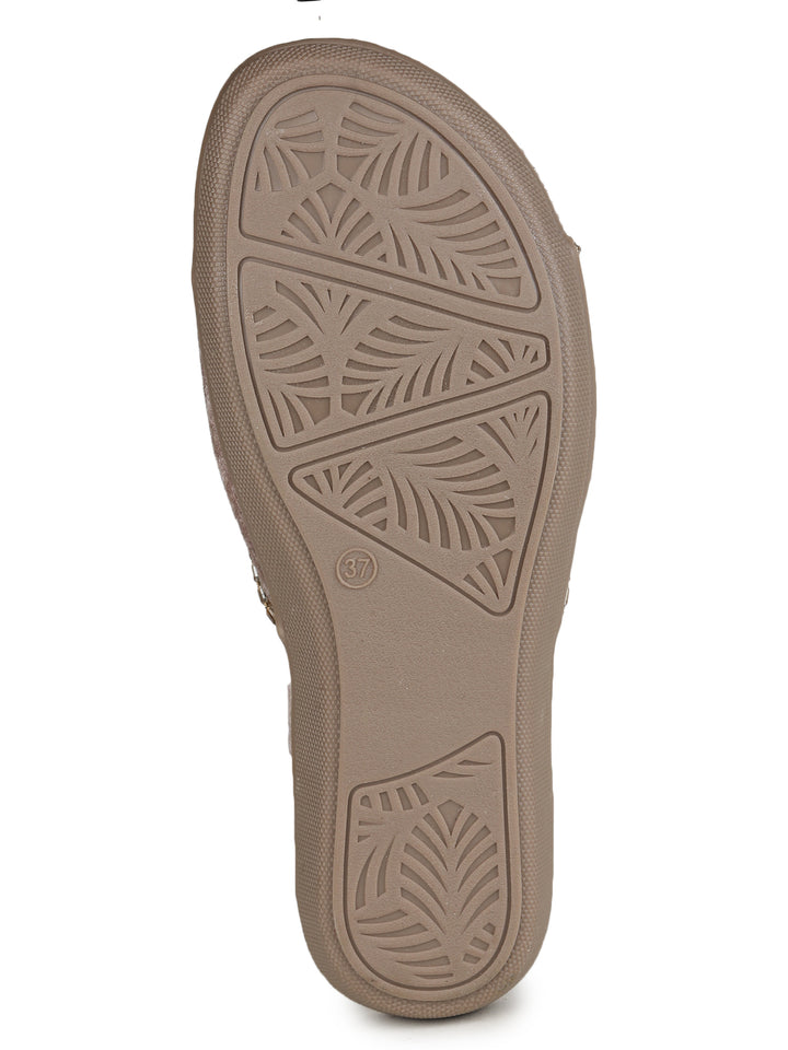 Shezone Beige Women Flats