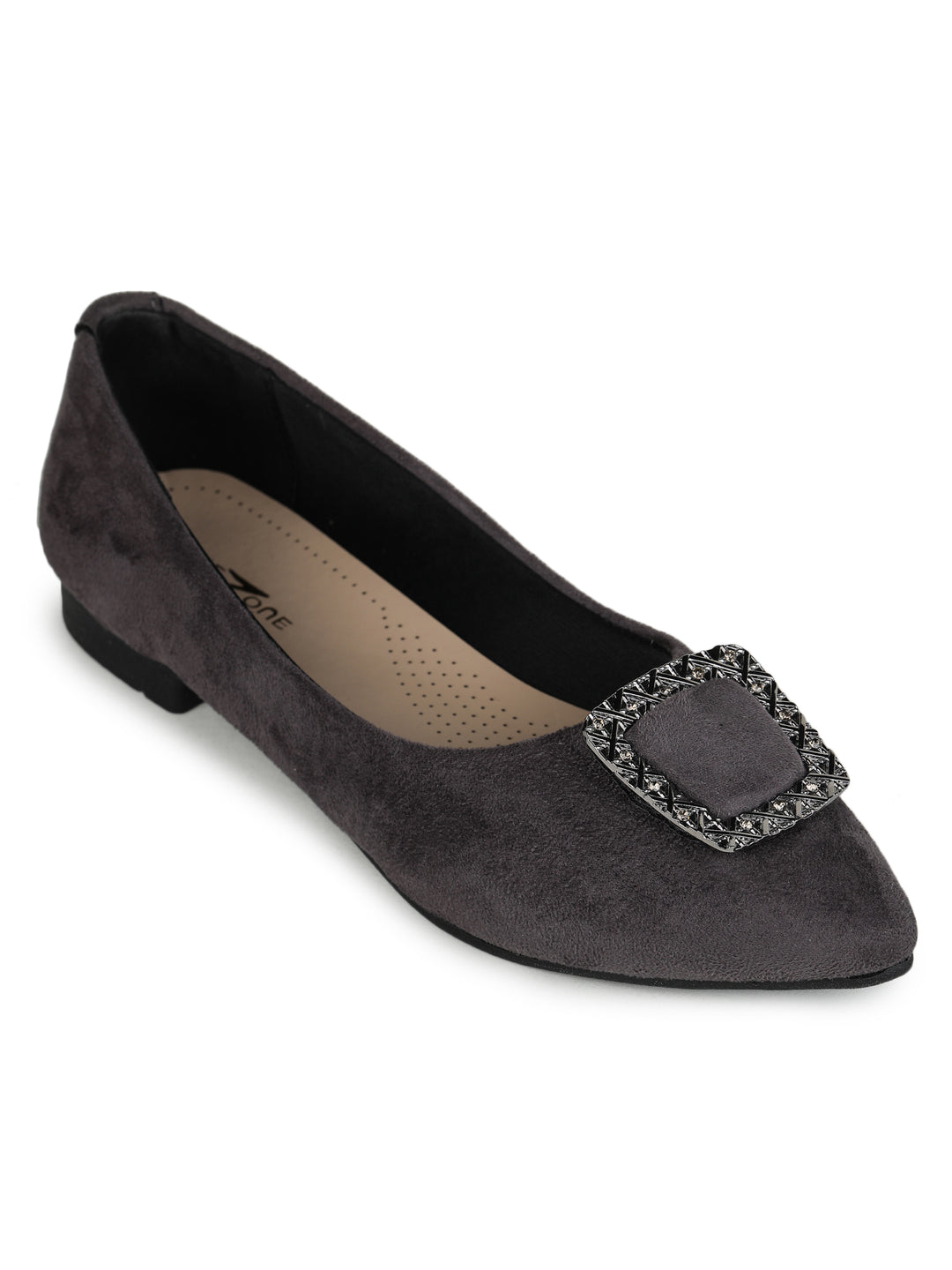 Shezone Grey Women Flats