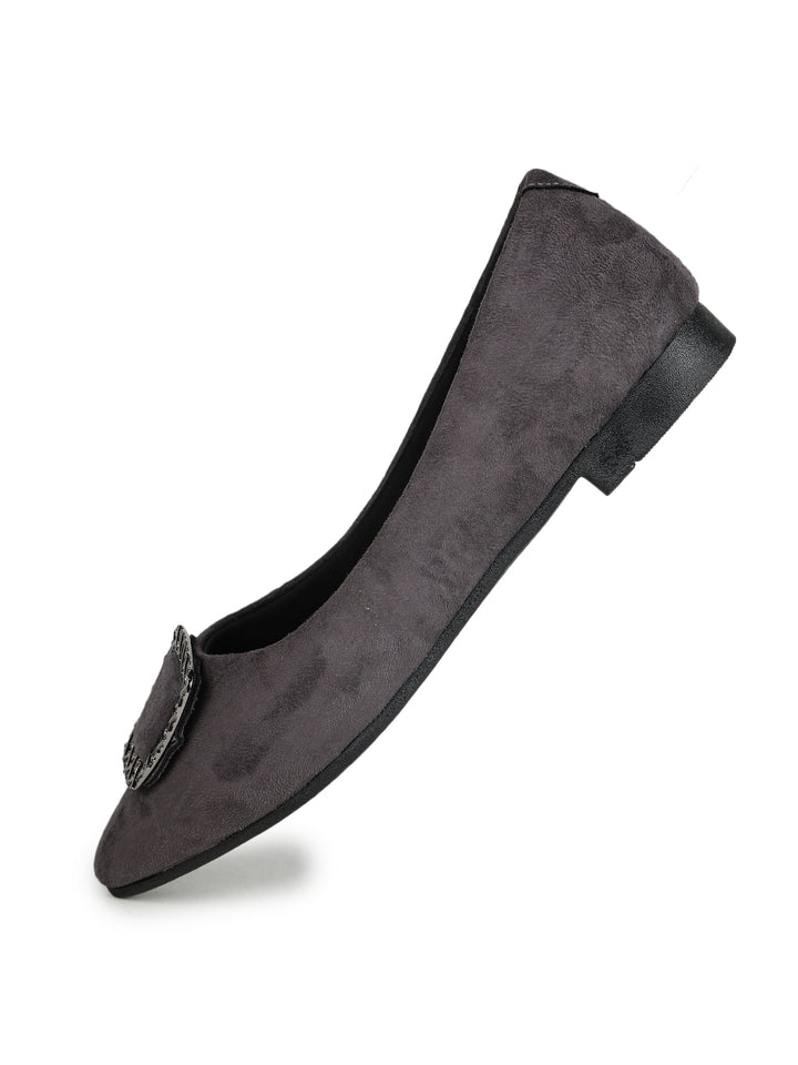 Shezone Grey Women Flats