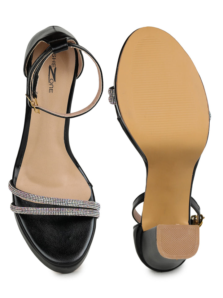 Shezone Black Women Heels