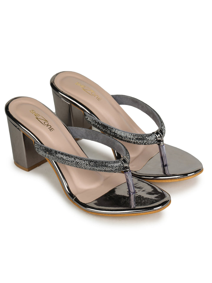 Shezone Grey Women Heels