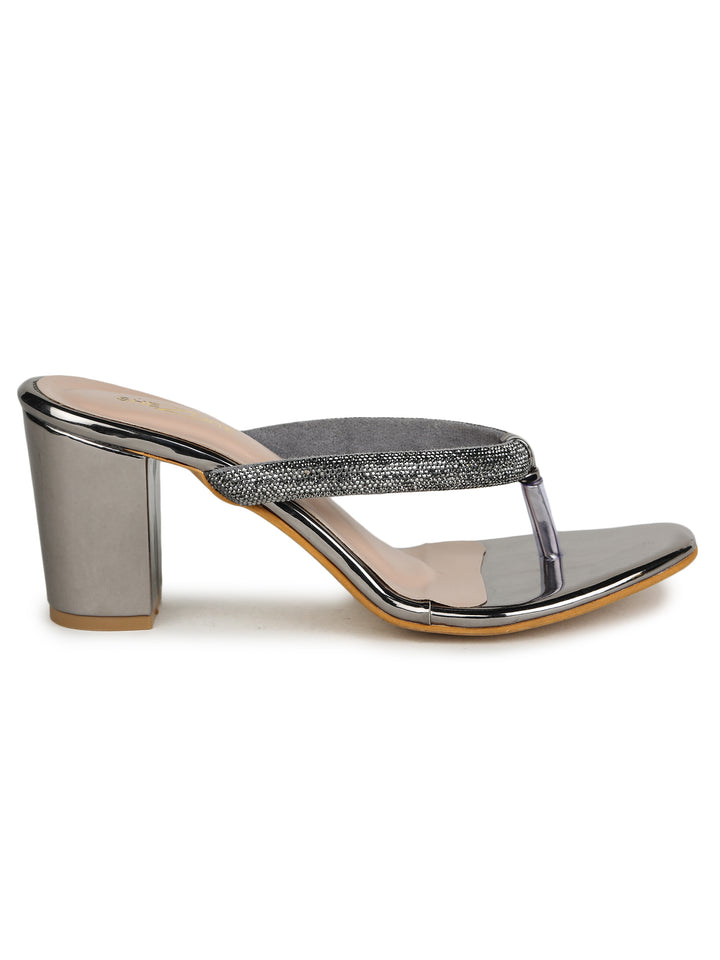 Shezone Grey Women Heels