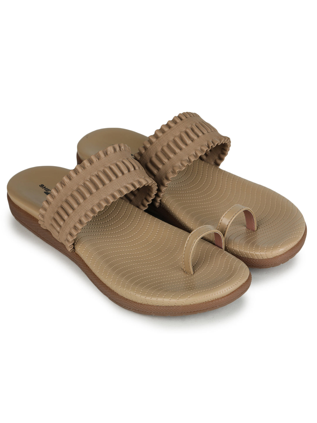 Shezone Beige Women Flats