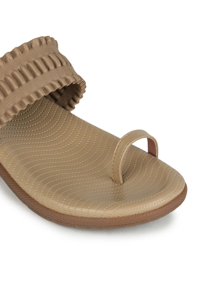 Shezone Beige Women Flats