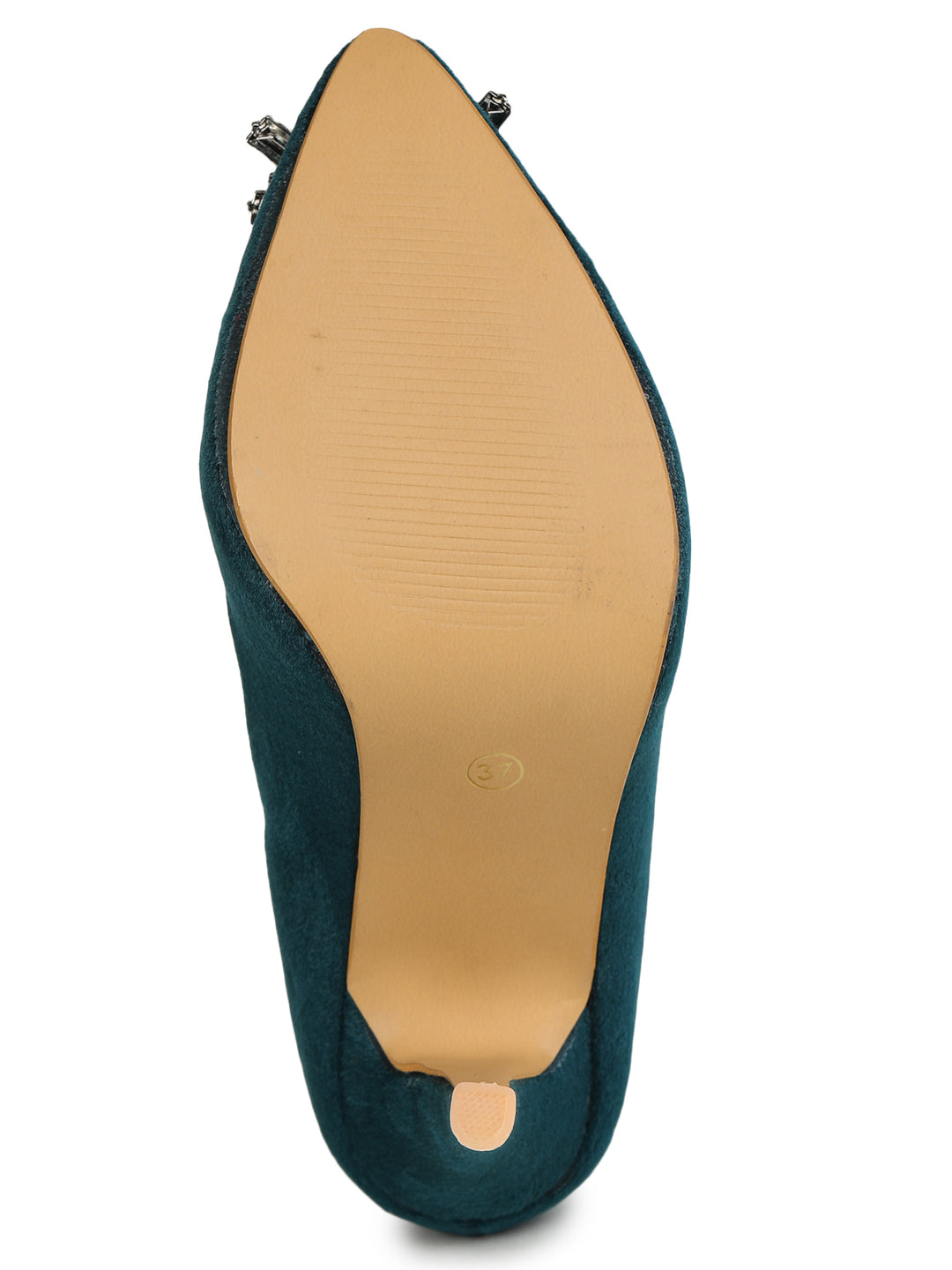 Shezone Bottle Green Women Heels