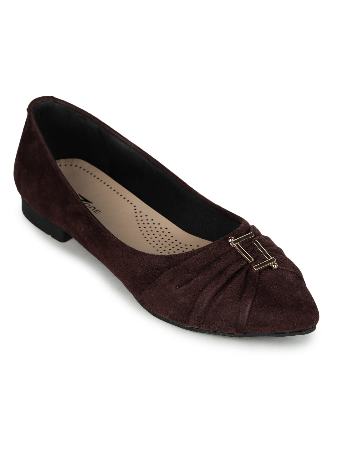Shezone Brown Women Flats