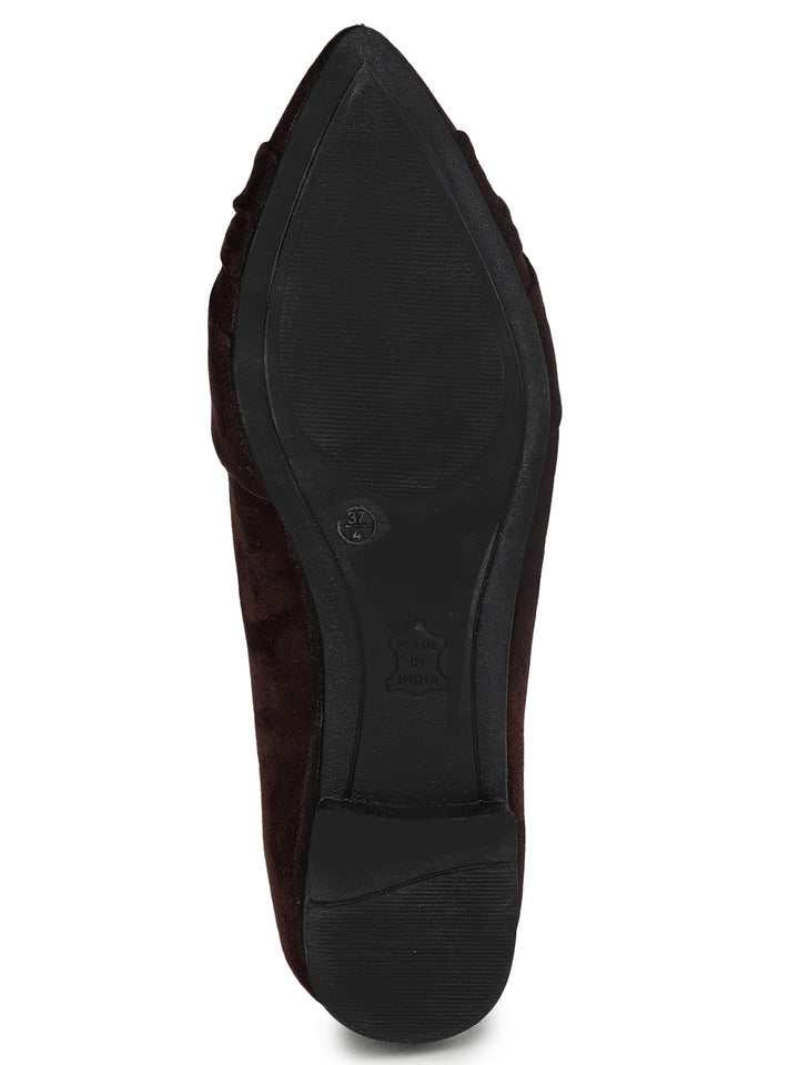 Shezone Brown Women Flats