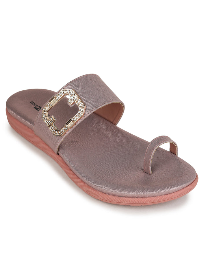 Shezone Peach Women Flats