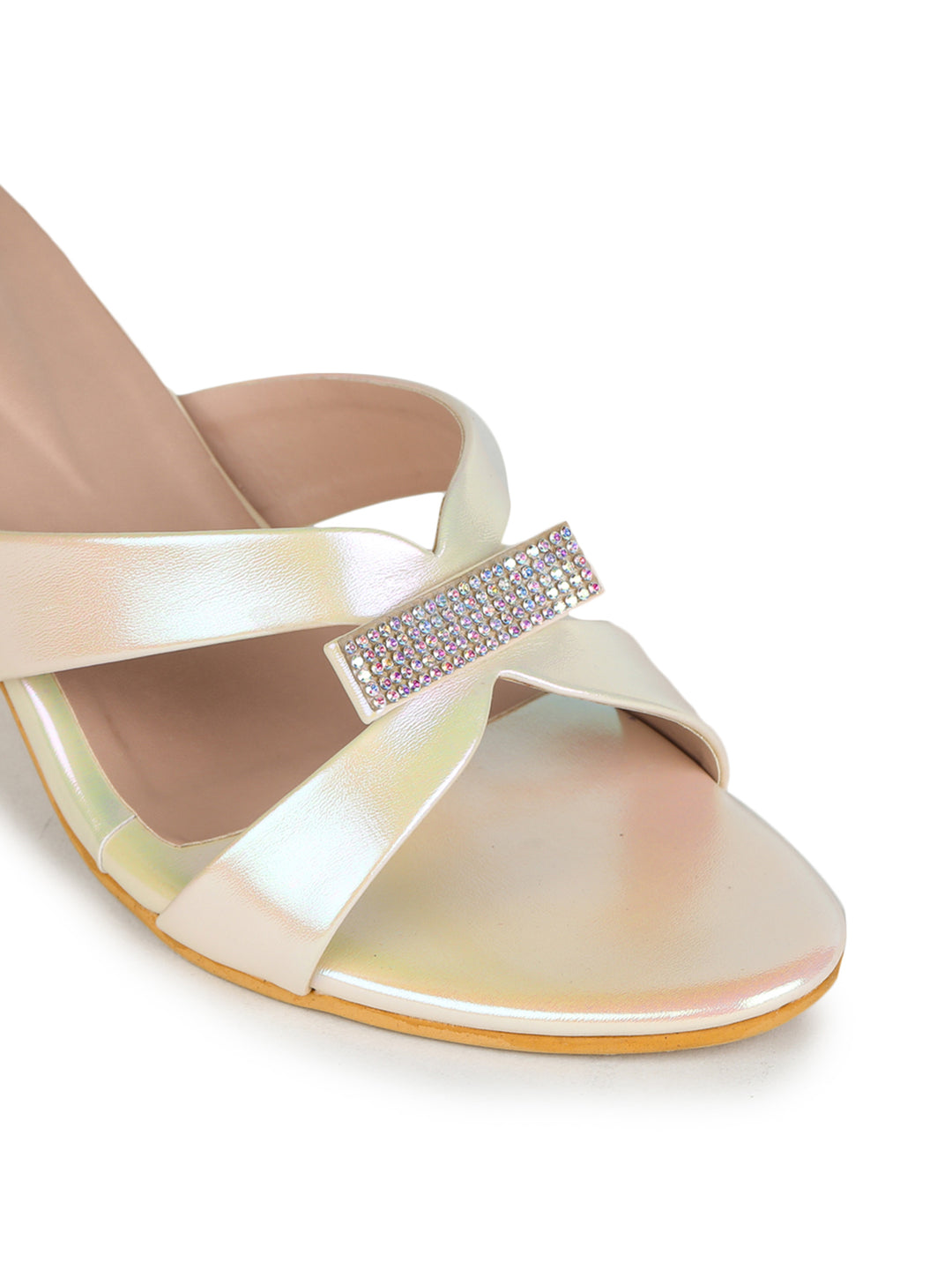 Shezone Golden Women Heels