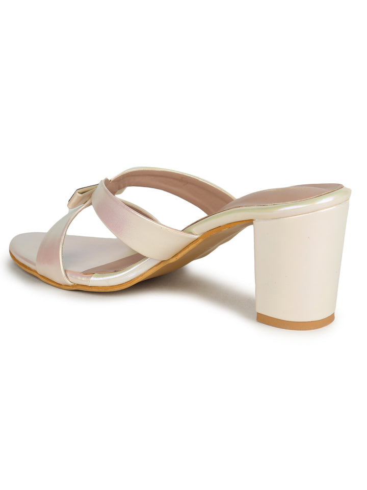 Shezone Golden Women Heels