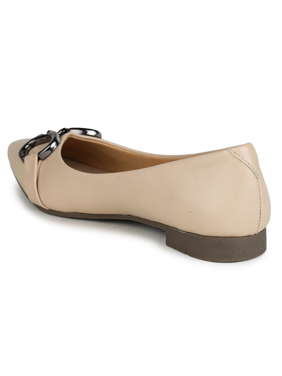 Shezone Cream Women Flats