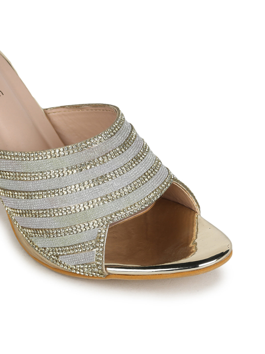 Shezone Golden Women Heels