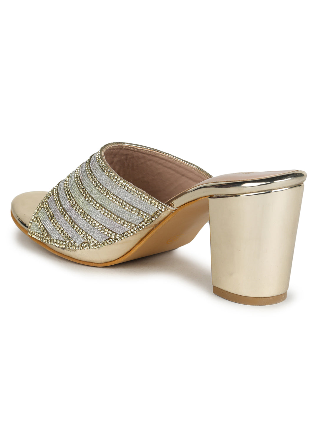 Shezone Golden Women Heels