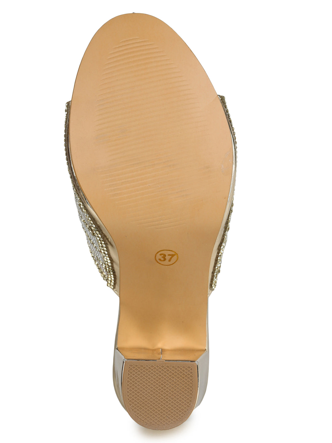Shezone Golden Women Heels