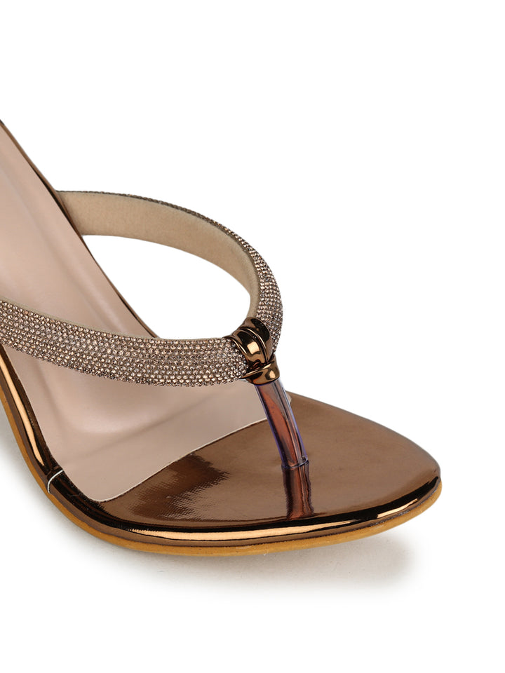 Shezone Copper Women Heels