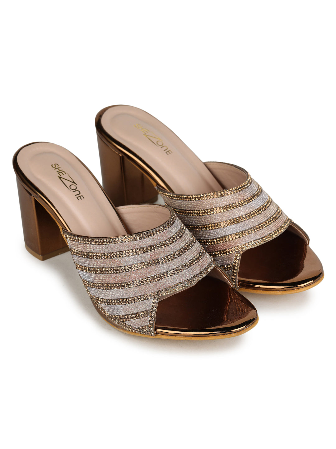 Shezone Copper Women Heels